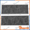 Filtre d'habitacle à charbon pour PEUGEOT | FCF-PE-021C, 11-123190015S